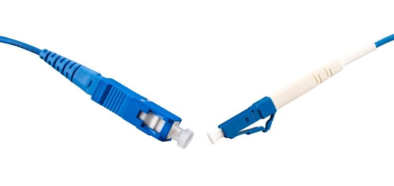 Fibersnor SM SC-LC 0,5m G657A Gul 2mm LSZH